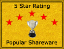 PopularShareware.com 5 Stars